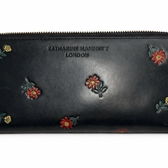 Katherine Hamnett Handbags - KATHERINE HAMNETT LEATHER ZIPPY WALLET!